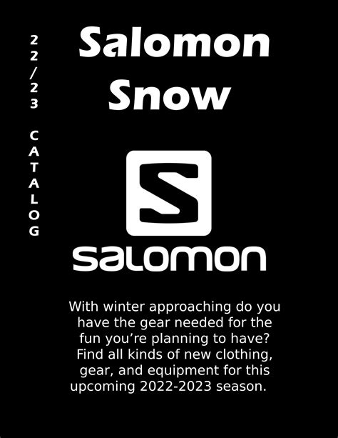 salomon catalog.